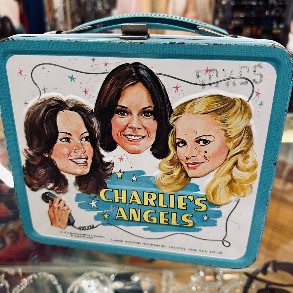 Charlie’s Angels Vintage Metal Lunchbox - Turquoise Trim